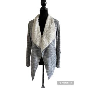 Women's Waterfall Sweater by Green Tea‎ Heather  S